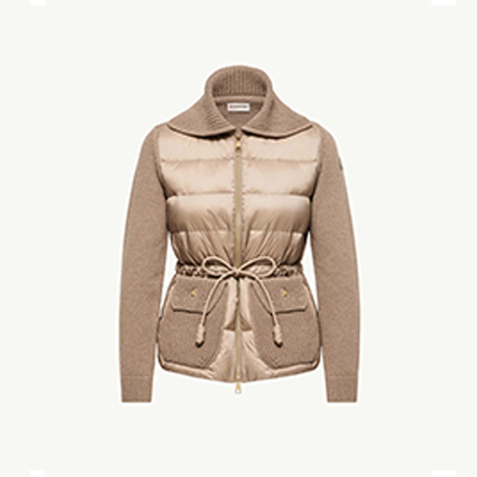 moncler cardigan trioct zip‑up jacket